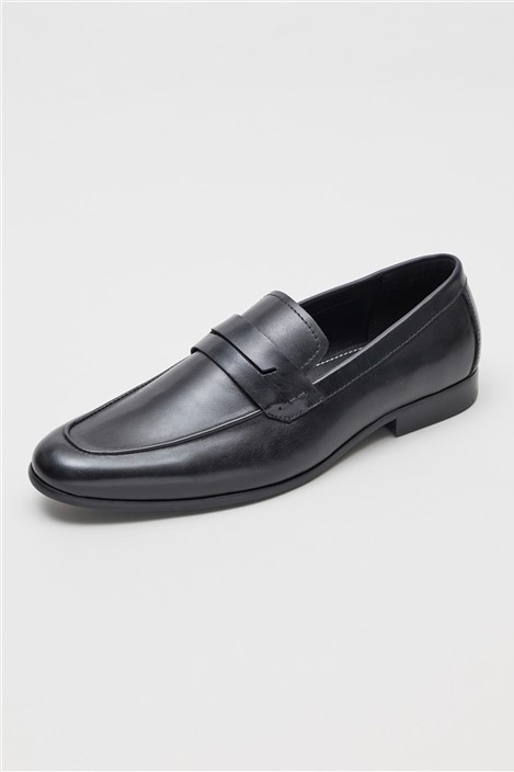 Racing Green Niko Black Saddle Loafer  by Suit Direct